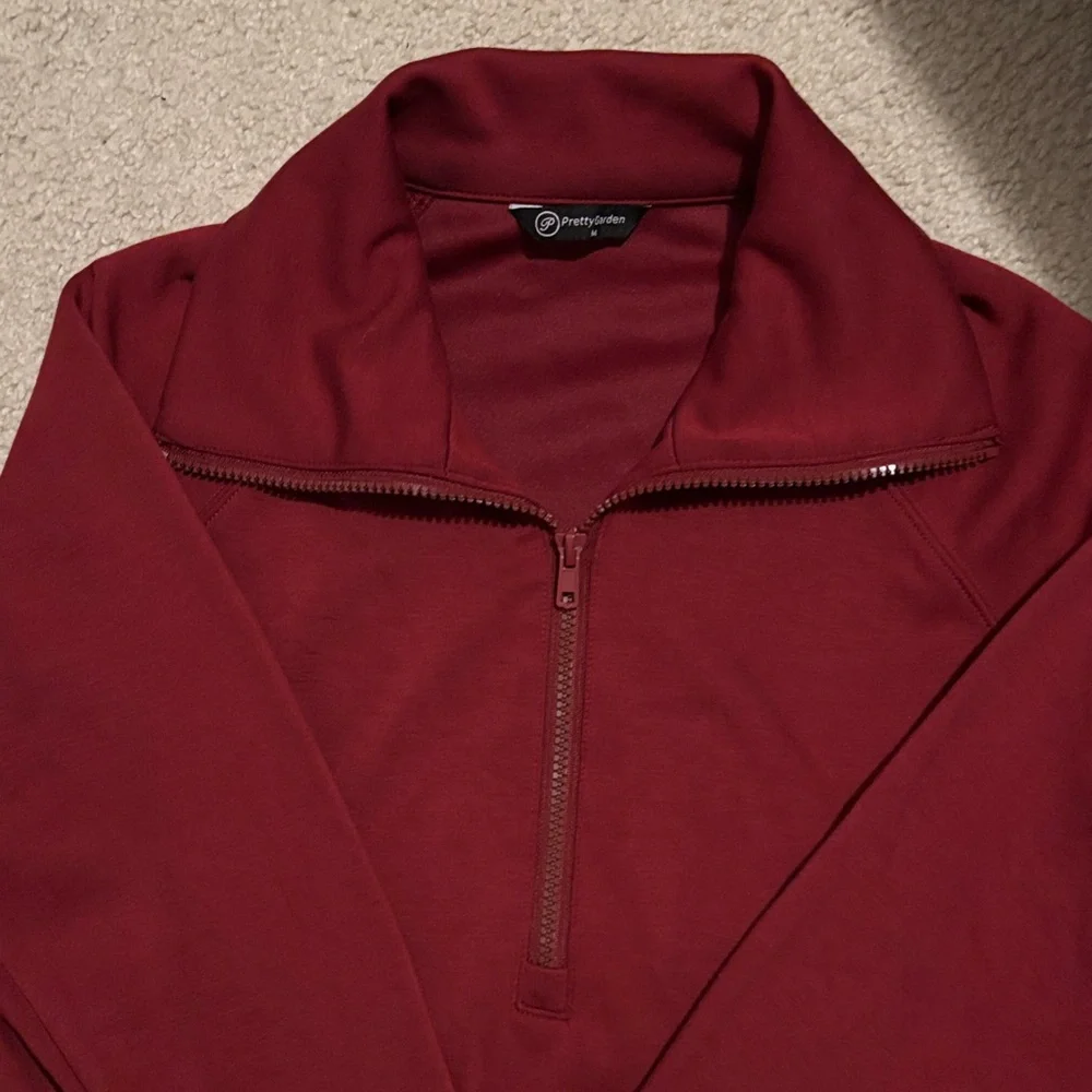 Women's Lounge Set Wine Red - Picture 2 of 5